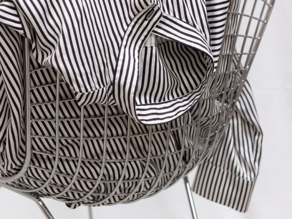 Close-up of sustainable bamboo fabric used in Canvas Pieces, highlighting texture and refinement