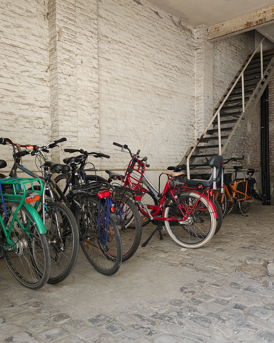 An Vandenberk's Atelier Brussel, fietsenstalling beschikbaar
